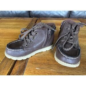 Carter’s Toddler Brown Lace Up Boots Side Zip Size 9